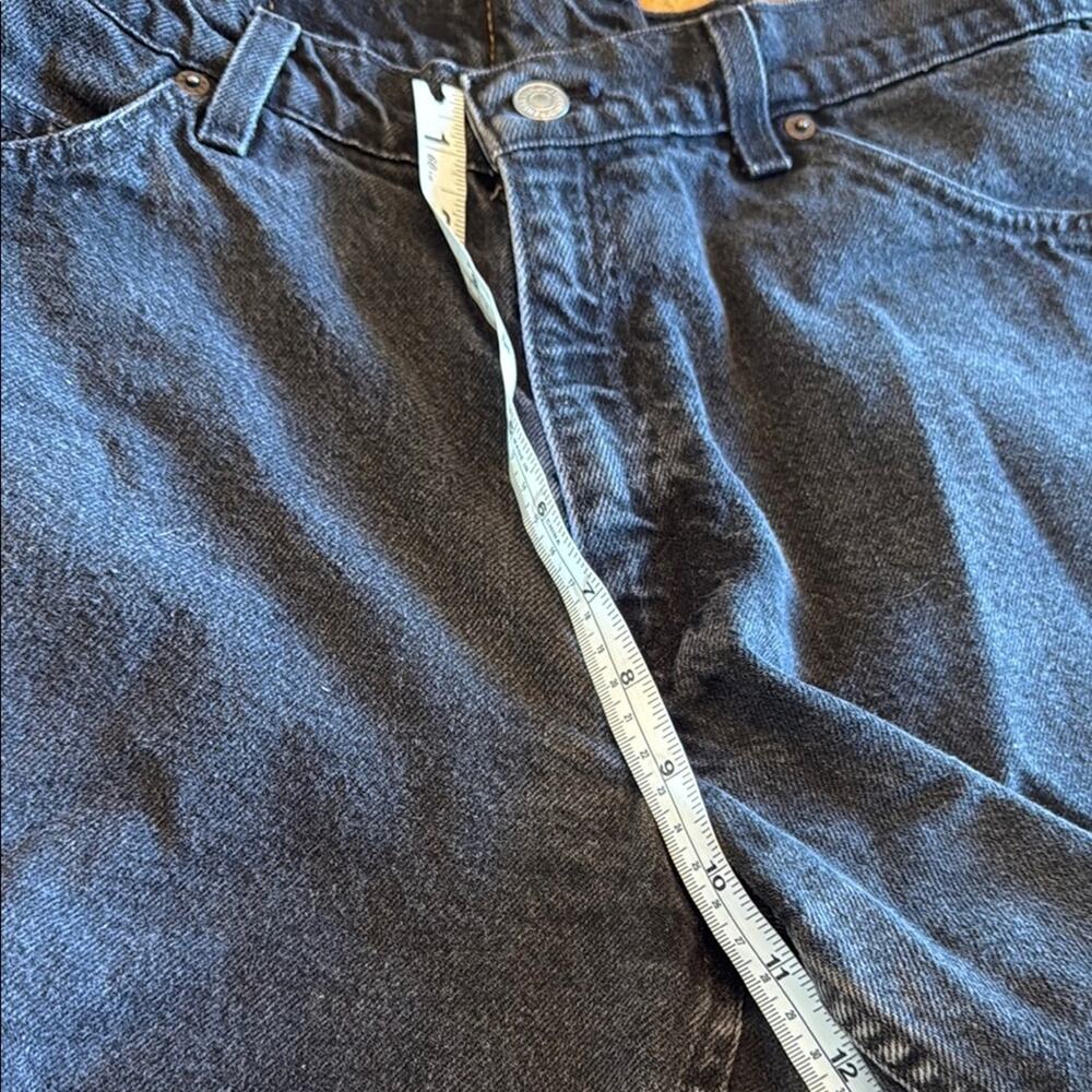 *vintage 1997* Levi’s black 647 orange tab Denim Shorts - Picture 4 of 13